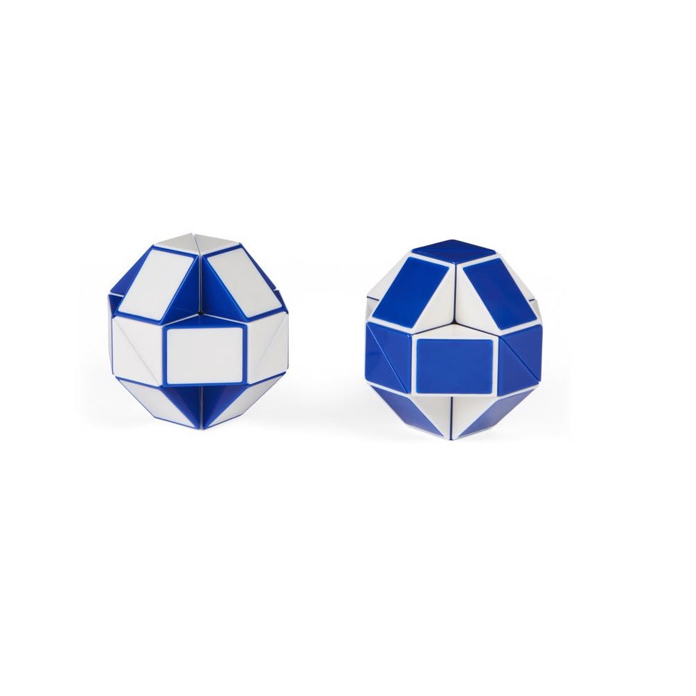 Spin Master 6064839 Rubik's Snake 3D Puzzle Game, Blue/White