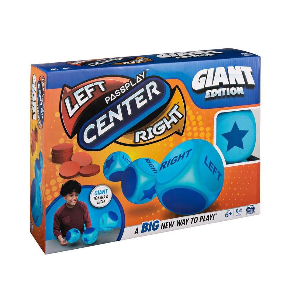 Spin Master SMY6062267 Giant Edition Left Center Right Game, Multicolored