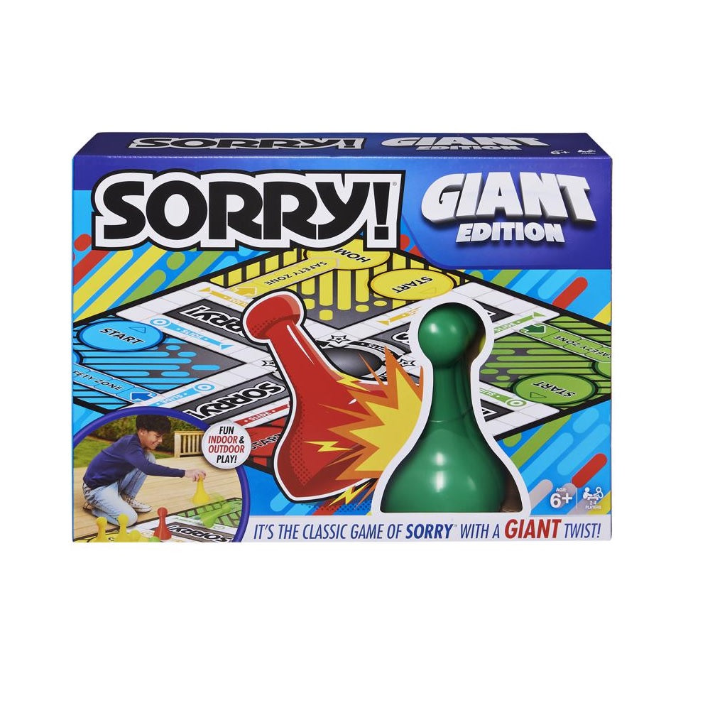 Spin Master 6062171 Sorry! Giant Edition Board Game, Multicolored