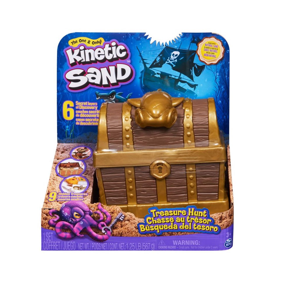 Spin Master 6062080 Treasure Hunt Kinetic Sand, Natural, 20 Ounce