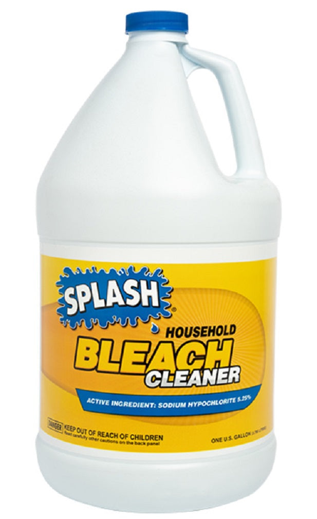 Splash 269027-28 Household Bleach, Slight Chlorine, Liquid, 1 Gallon