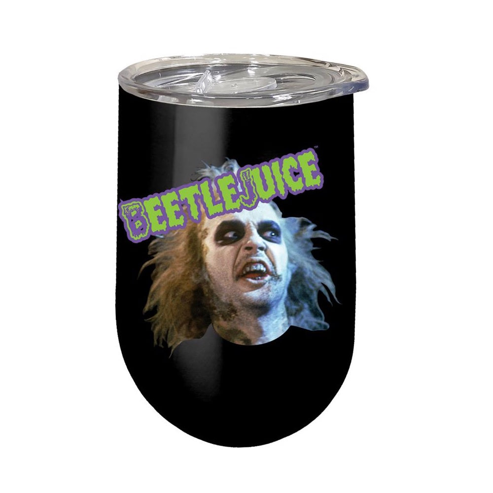 Spoontiques 16994 Beetlejuice Wine Tumbler, 16 Ounce Capacity