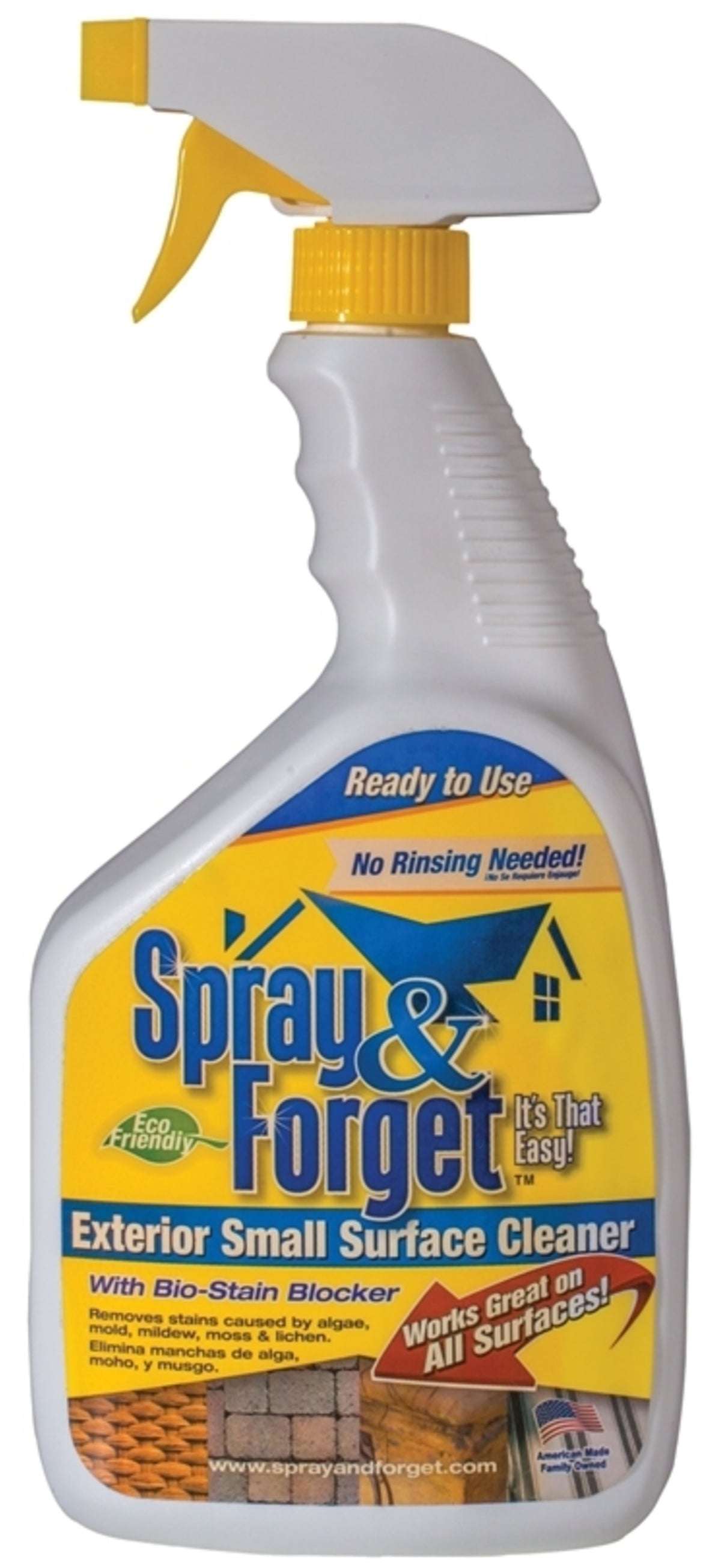Spray & Forget SFESQ06 Exterior Small Surface Cleaner, 32 Oz