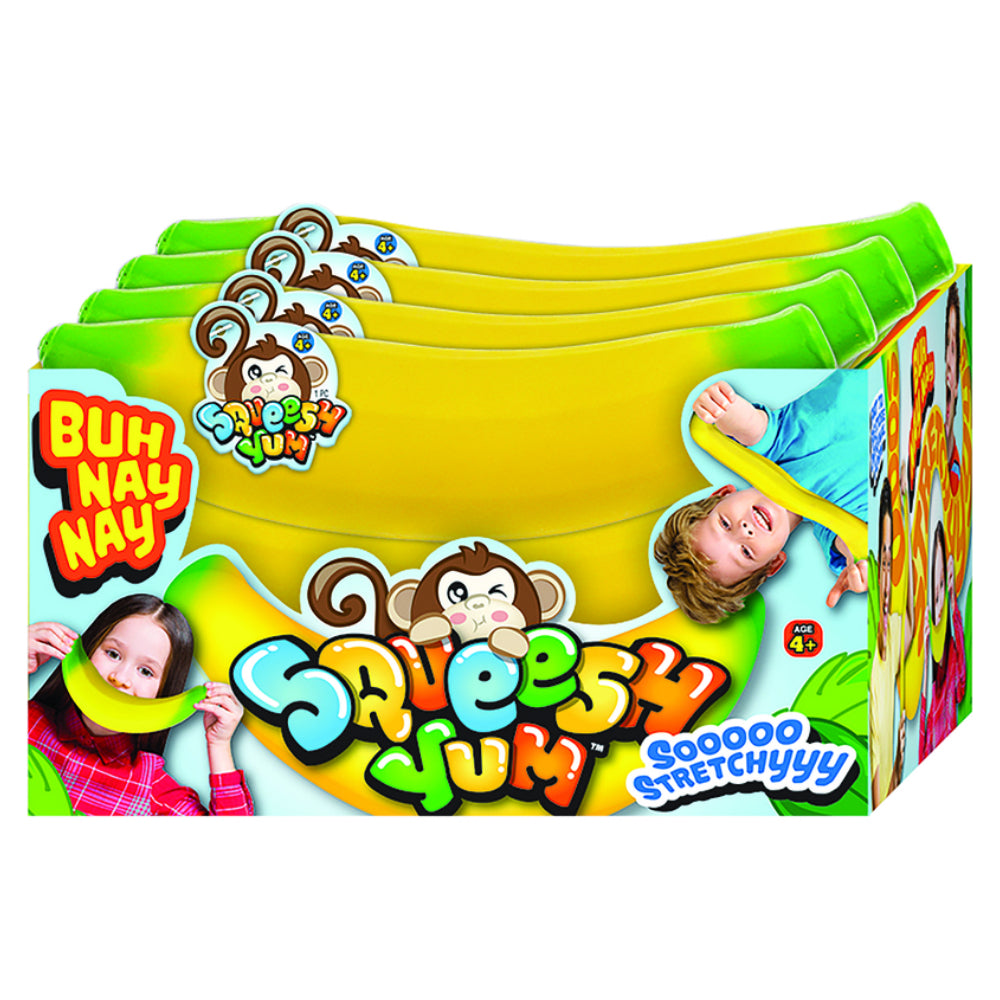 Squeesh Yum 3340 Buh Nay Nay Toy, Green/Yellow, 8.5 In