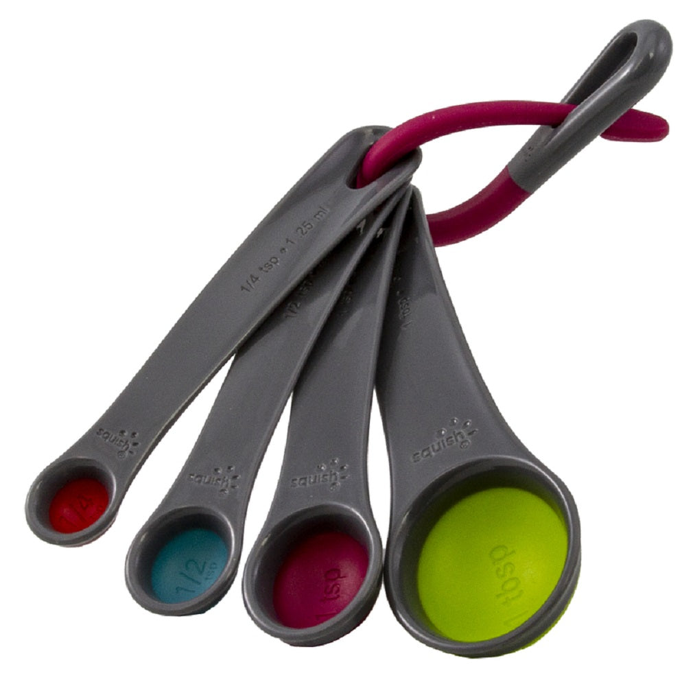 Squish 41153 Measuring Spoon Set, Assorted Color