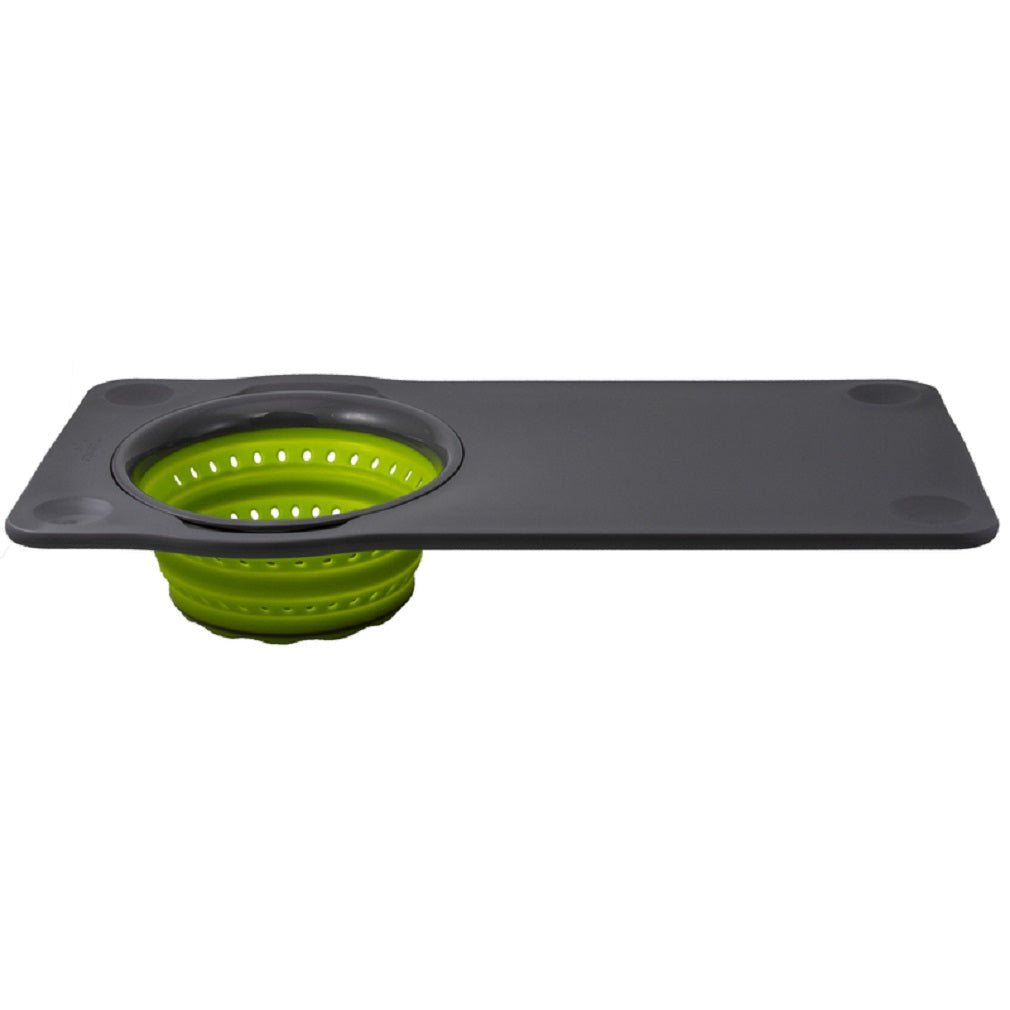 Squish 41144 Over The Sink Cutting Board With Collapsible Collander