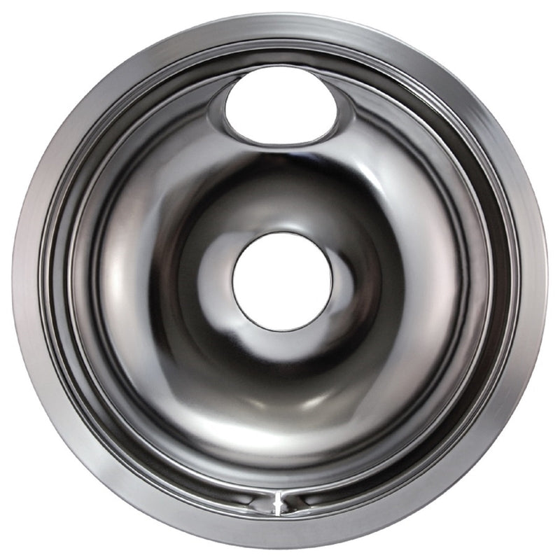 Stanco 5076-8B Drip Bowls, Steel, Chrome, Silver, 8"