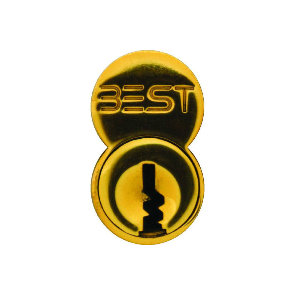 Stanley Best 1C7F1605 7 Pin F Keyway Uncombinated Core, Bright Brass