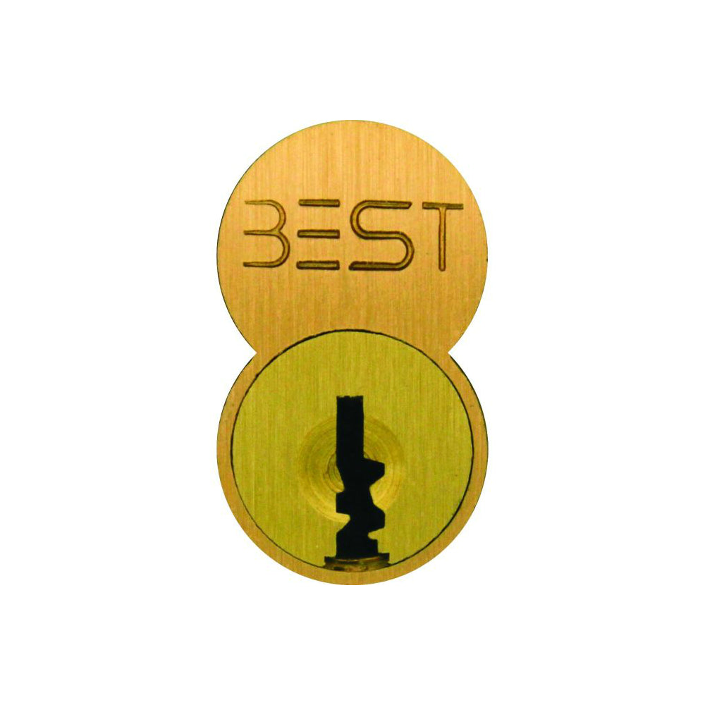 Stanley Best 1C7F1612 7 Pin F Keyway Uncombinated Core, Satin Bronze
