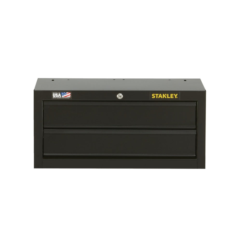 Stanley STST22621BK 2 Drawer Middle Tool Chest, Black, 26 In