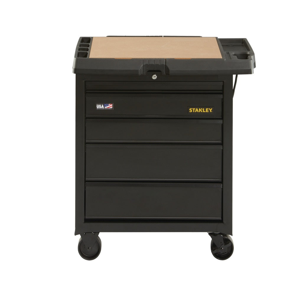 Stanley STST23151BK 5 Drawer Mobile Workbench, 4 -Wheel, 500 lb Weight Capacity