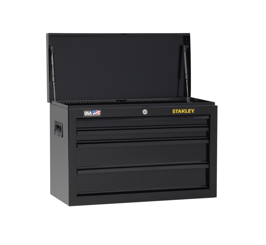 Stanley STST22643BK 4 Drawer Tool Chest, 3663 cu-in, Steel, Black