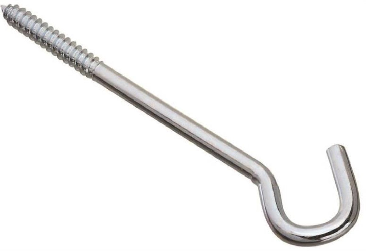 Stanley 220897 Zinc-Plated Screw Hook, 3/8" X 8"