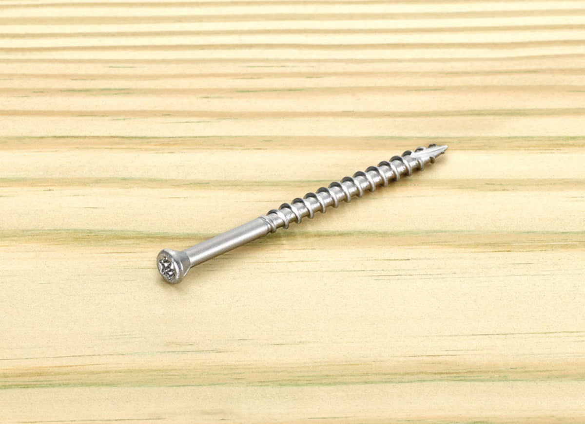 Starborn STXL08250 Deckfast Deck Screws, Silver, No. 8 x 2-1/2 in, 75 Count