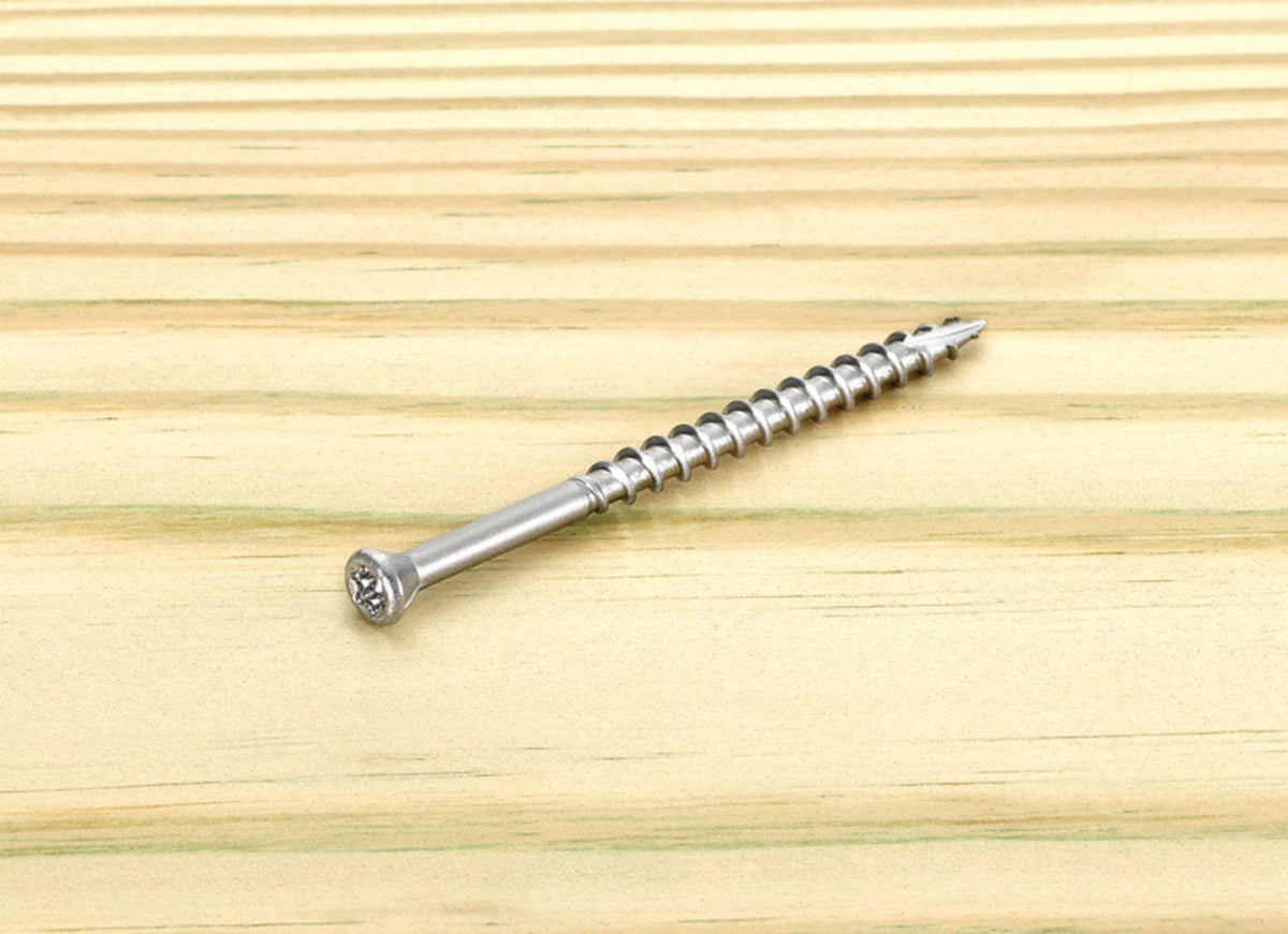 Starborn STXL08300 Deckfast Deck Screws, Silver, No. 8 x 3 in, 75 Count