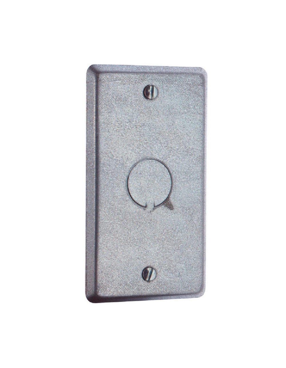Steel City 58 C 6 Outlet Box Cover, Steel, 1 gang