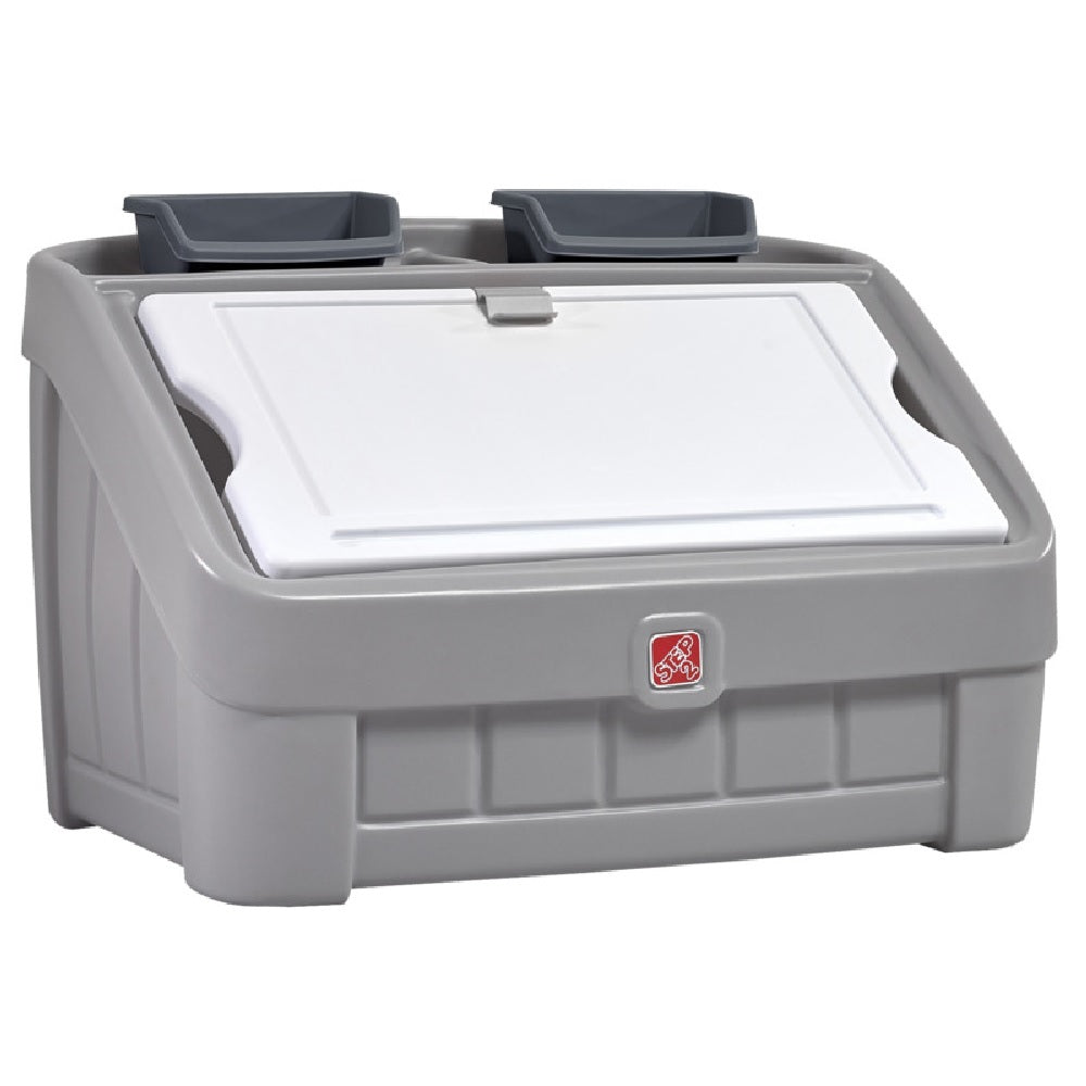 Step 2 481700 2 in 1 Toybox and Art Lid, Gray