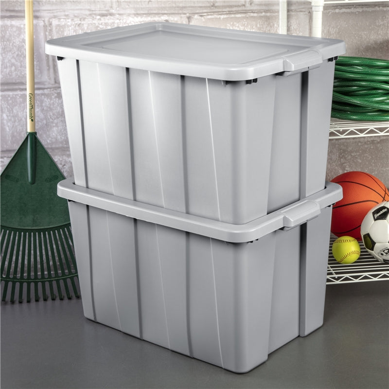 Sterilite 16796A04 Tuff1 Cement Storage Tote, 30 Gallon