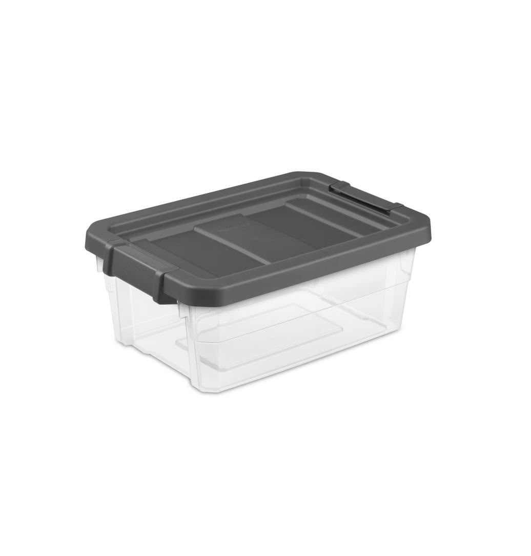 Sterilite 14723V06 Storage Box, Clear/Gray