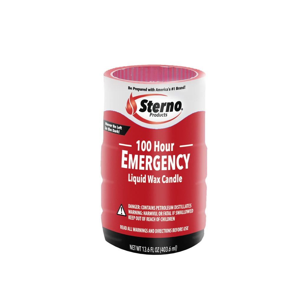 Sterno 30642 100 Hour Emergency Liquid Wax Candle, 13.6 Oz