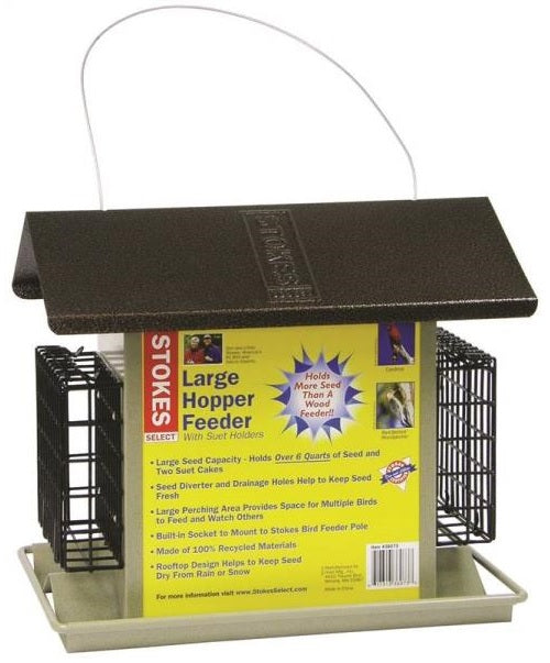 Stokes Select 38111 Large Bird Hopper Feeder