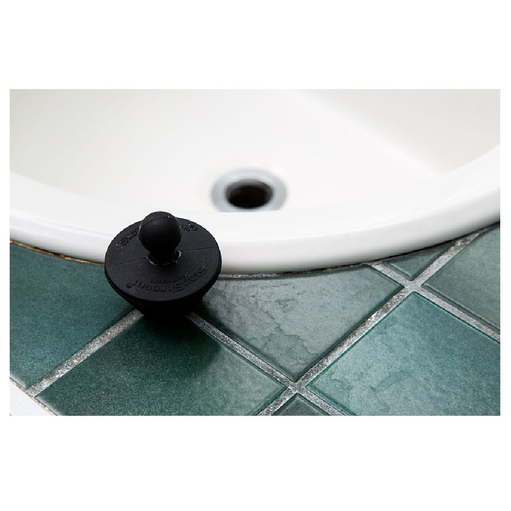 StopShroom 2161-WP-149 Tub & Sink Stopper Plug, Black