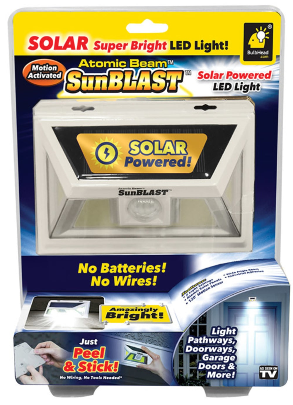 SunBlast 12926-FD12 As Seen On TV Motion-Sensing LED Security Light, White