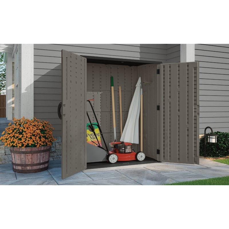 Buy suncast 54 cu. ft. vertical storage shed - Online store for outdoor living, storage sheds in USA, on sale, low price, discount deals, coupon code