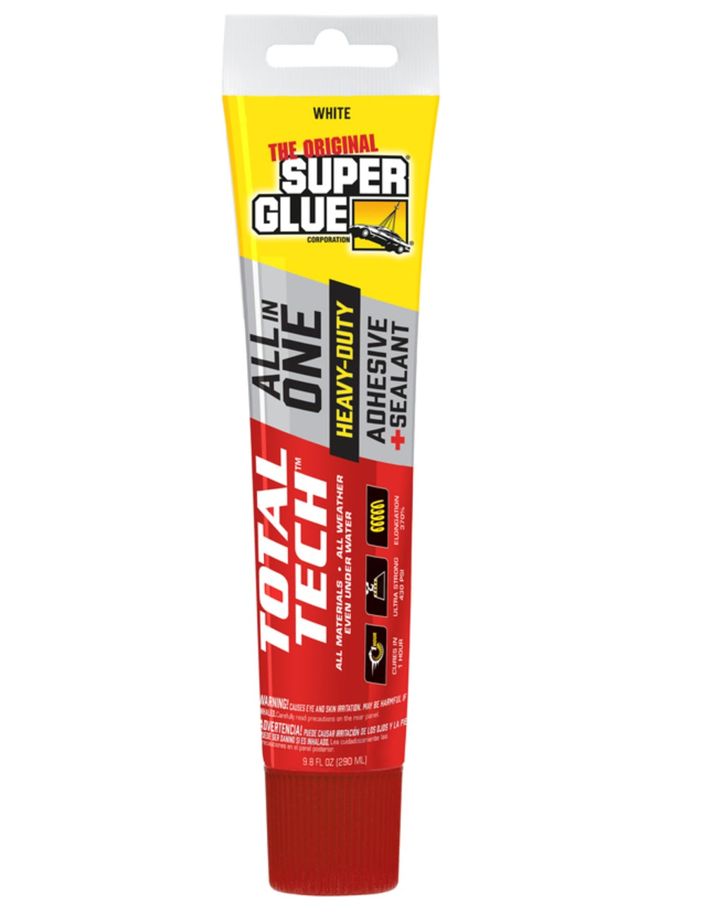 Super Glue 11711003 Total Tech Construction Adhesive Sealant, 4.2 Oz