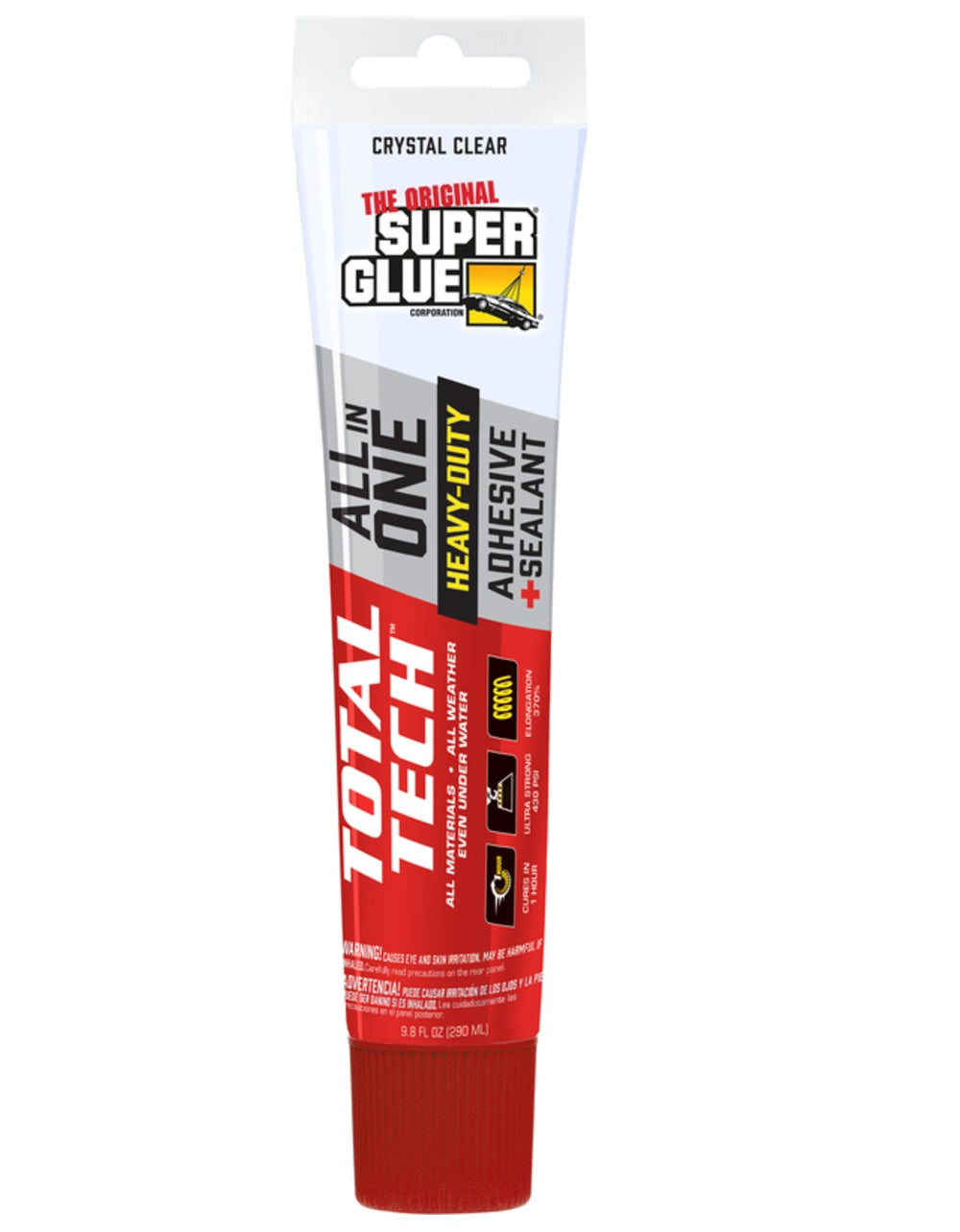Super Glue 11711004 Total Tech Construction Adhesive Sealant, 4.2 Oz