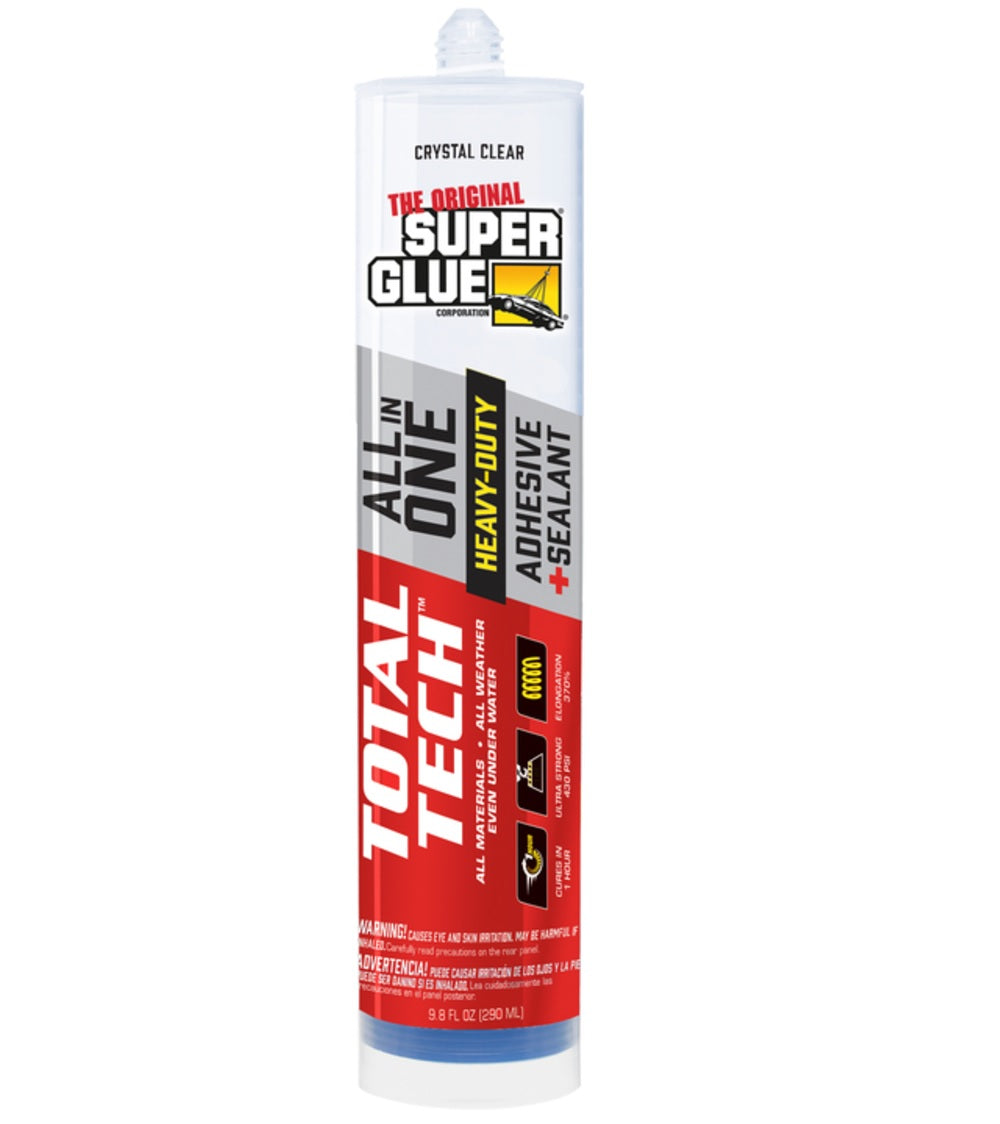 Super Glue 11711002 Total Tech Construction Adhesive Sealant, 9.8 Oz