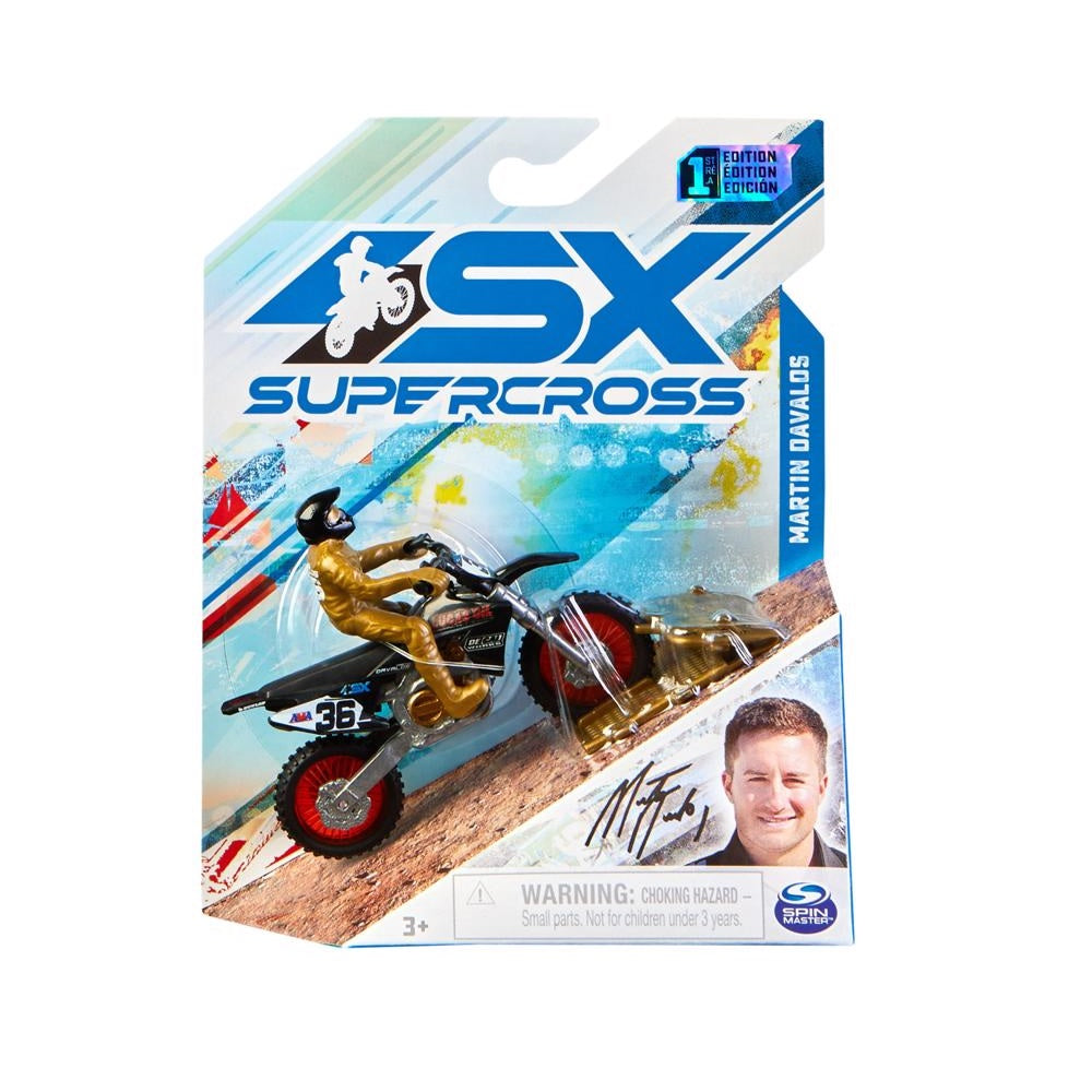 Supercross 6064275 Motorcycle Toy, Black/Gold