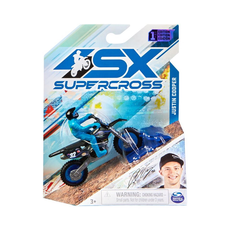 Supercross 6064278 Motorcycle Toy, Black/Blue