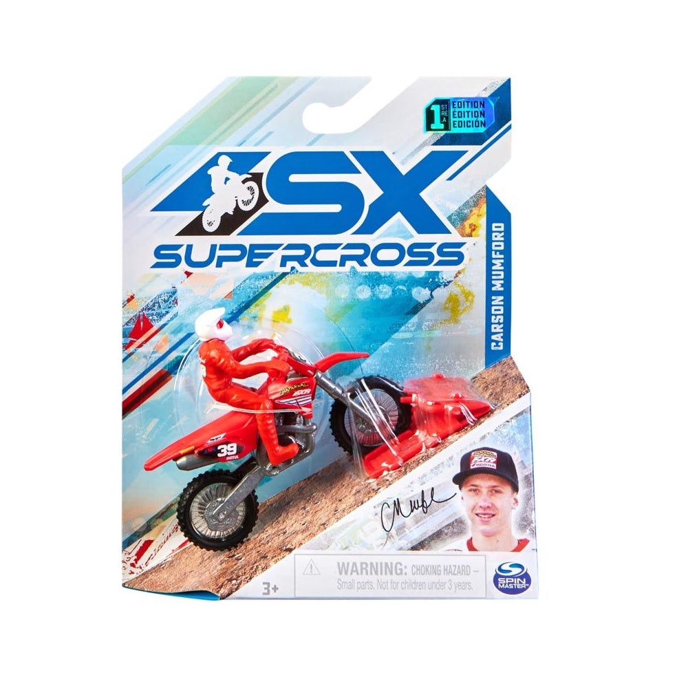 Supercross 6064279 Motorcycle Toy, Red/Silver