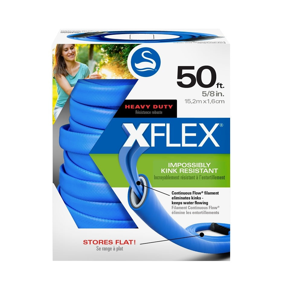 Swan CSNXF58050 Xflex Heavy-Duty Hose, 50 Feet x 5/8 Inch