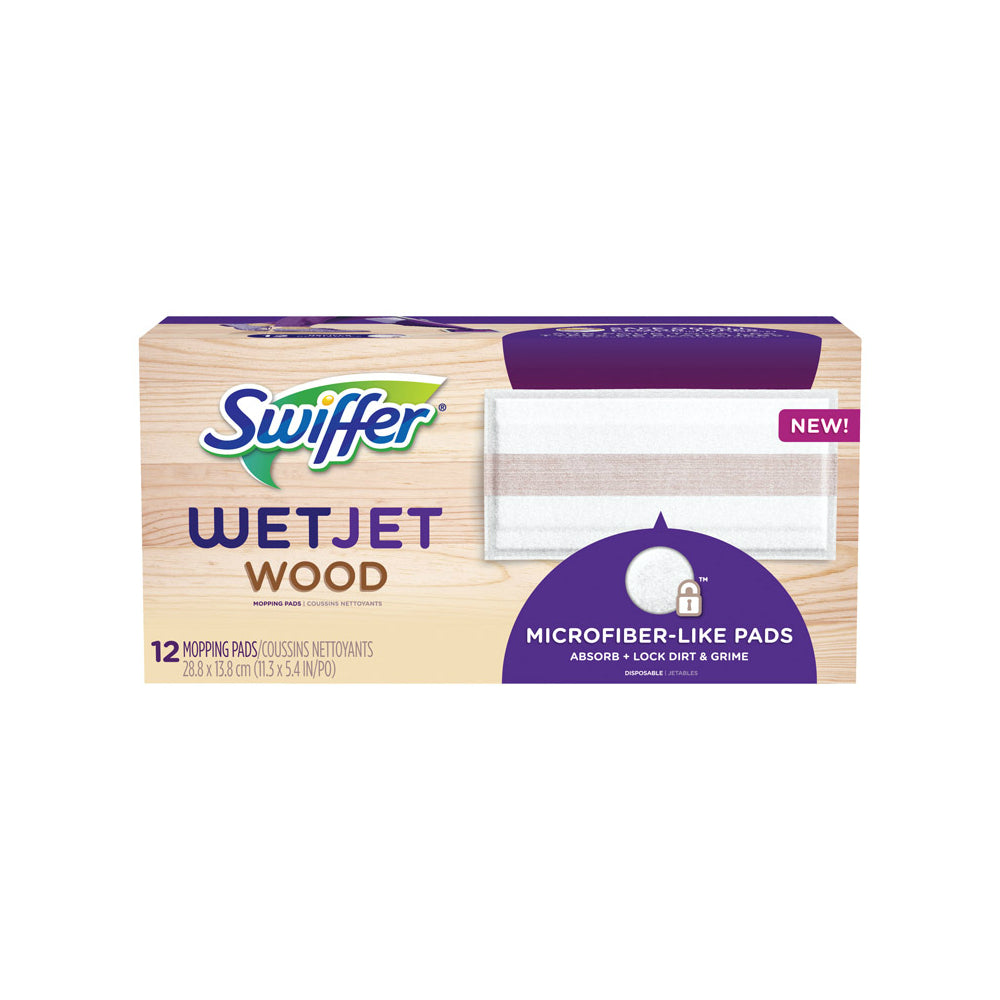 Swiffer 3700076562 WetJet Wood Mop Refill, 12 Count