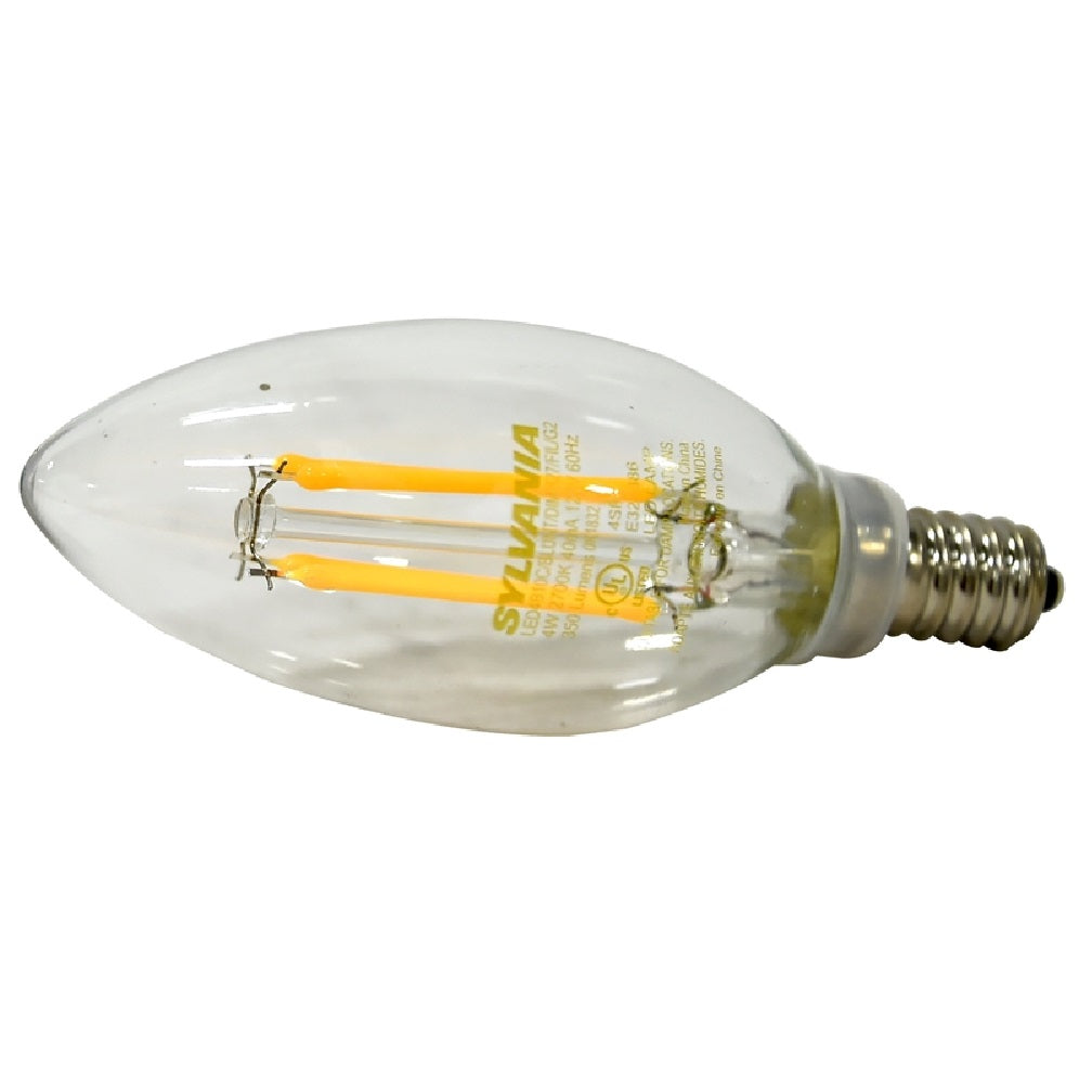 Sylvania 79716 B10 Candelabra Base LED Bulb, Clear