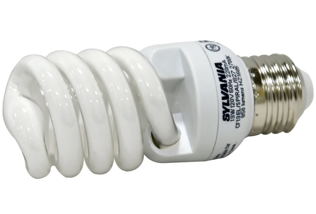 Sylvania 26371 Compact Fluorescent Light Bulbs, 13 Watts