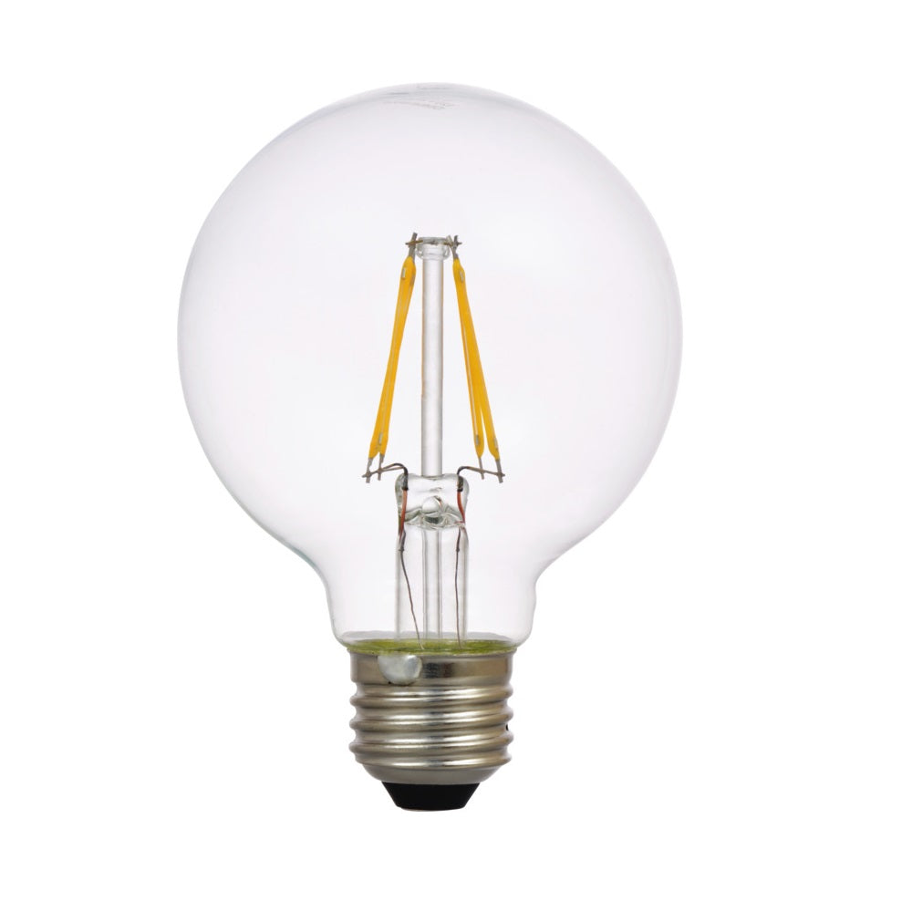 Sylvania 40764 Natural G25 LED Globe Light Bulbs, 4 Watts