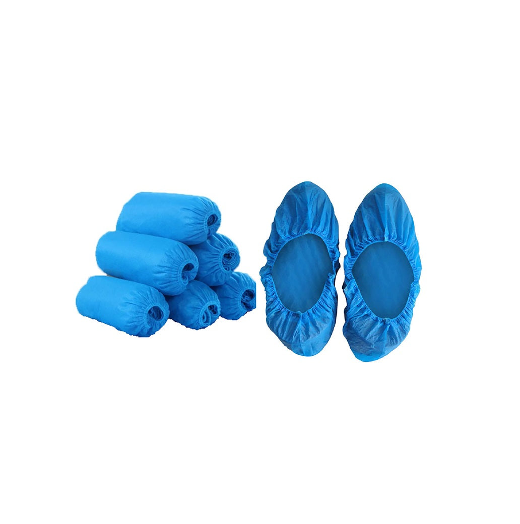 Synguard 123456 Disposable Shoe Cover, Blue, Polyethylene, 10 Pair