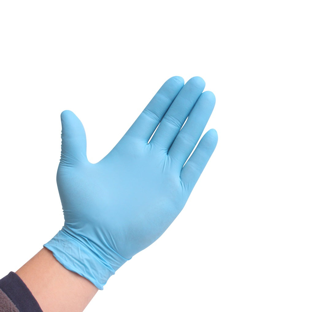 Synguard NGPF7004 Nitrile Disposable Gloves, Blue, X-Large, 100 pieces
