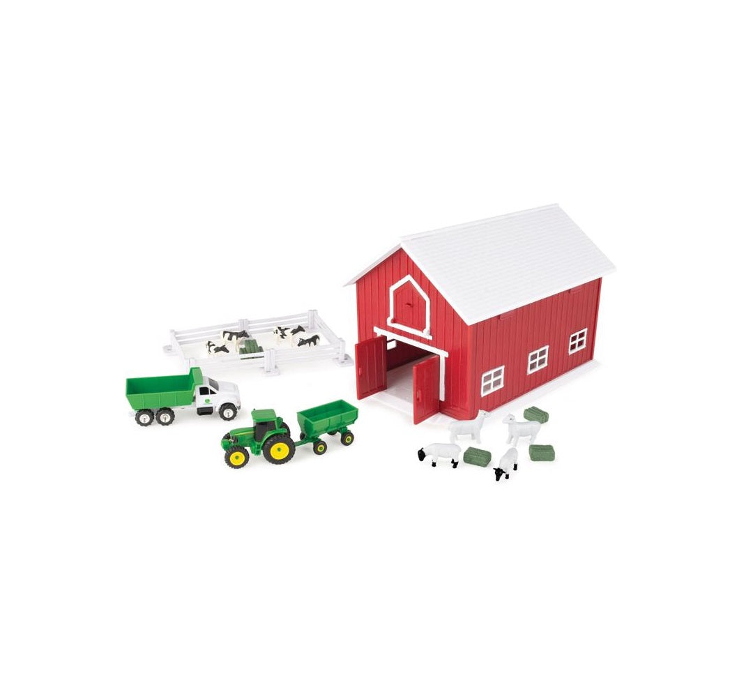 TOMY 47333 John Deere Farm Playset Toy, Multicolored