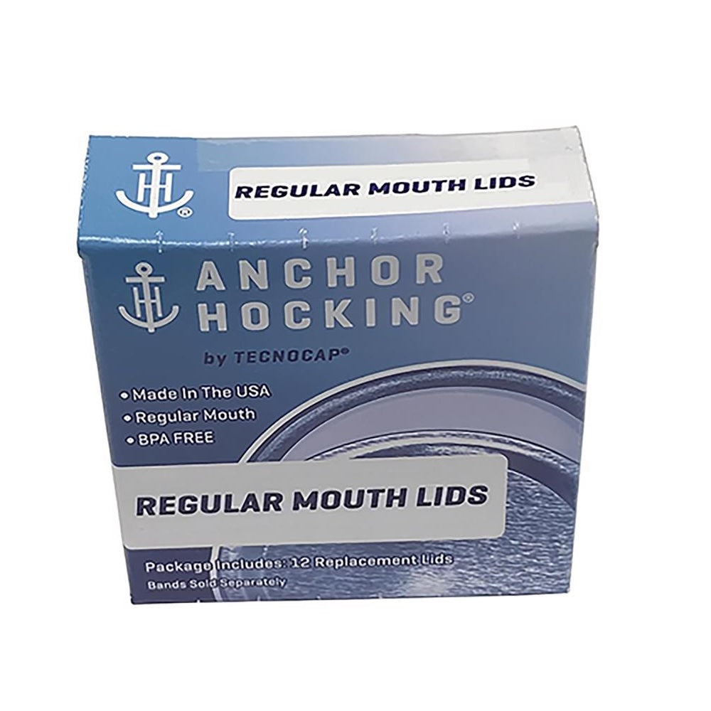 Tecnocap HCR12RL-G Anchor Hocking Regular Mouth Canning Lid, Gold