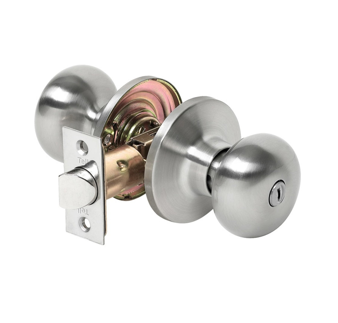 Tell RL100290 Parkland Privacy Knob, Satin Nickel
