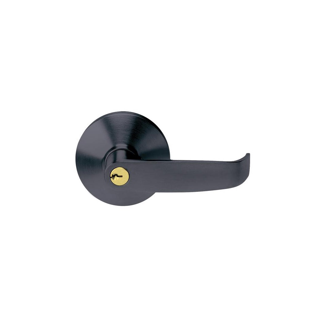 Tell EX100477 Keyed Entry Lever, Matte Black