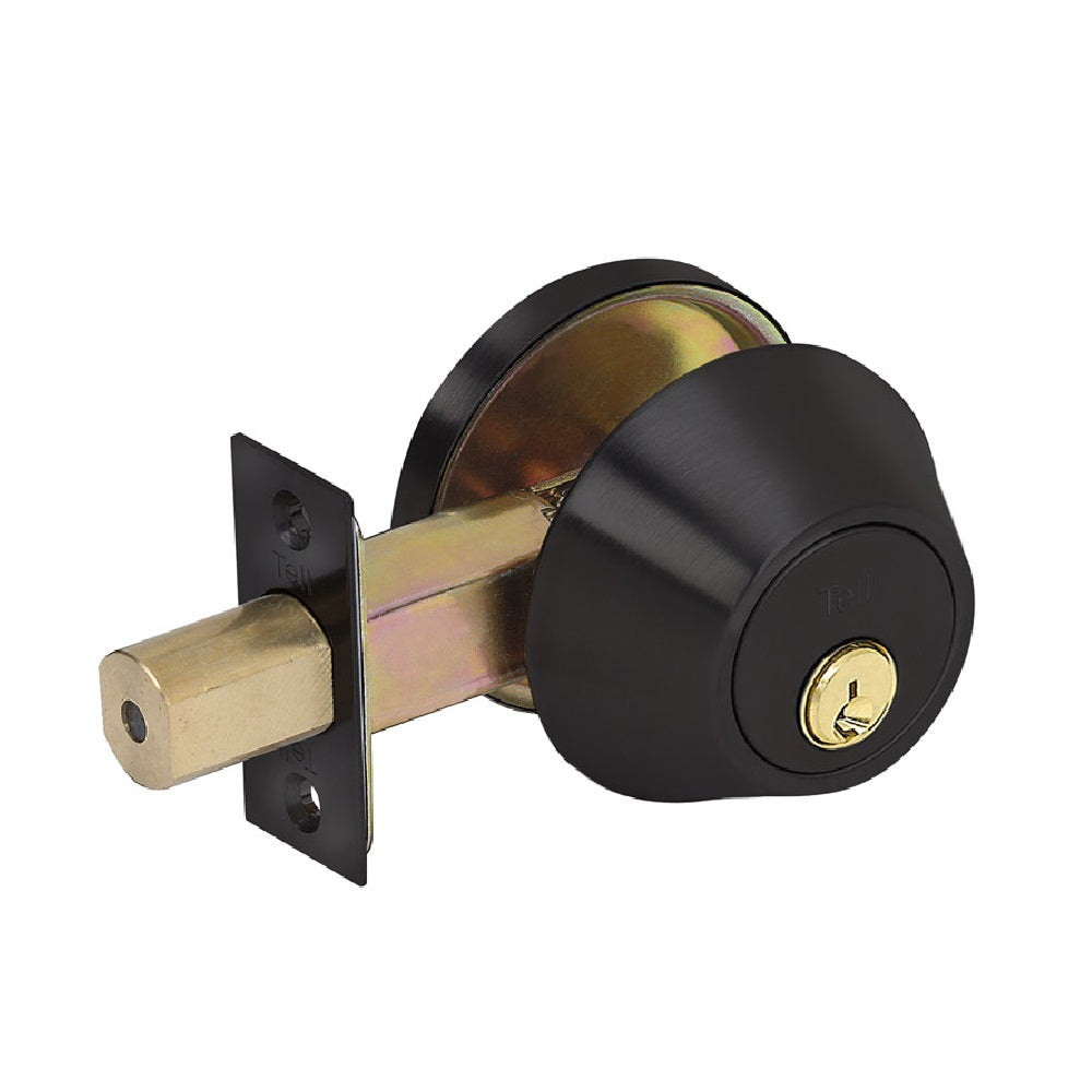 Tell Mfg RL100361 Finishing Touches Single Cylinder Deadbolt, Oil Rubbed Bronze