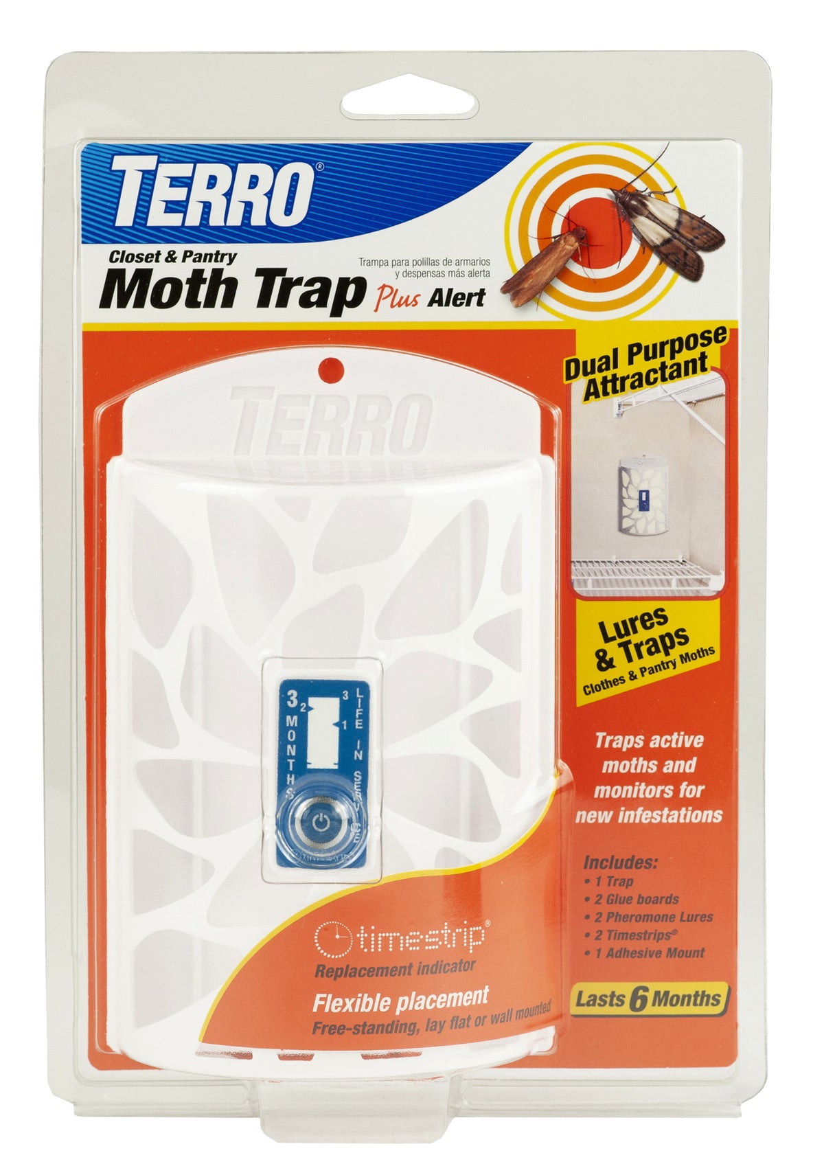 Terro T2950 Closet & Pantry Moth Trap Plus Alert
