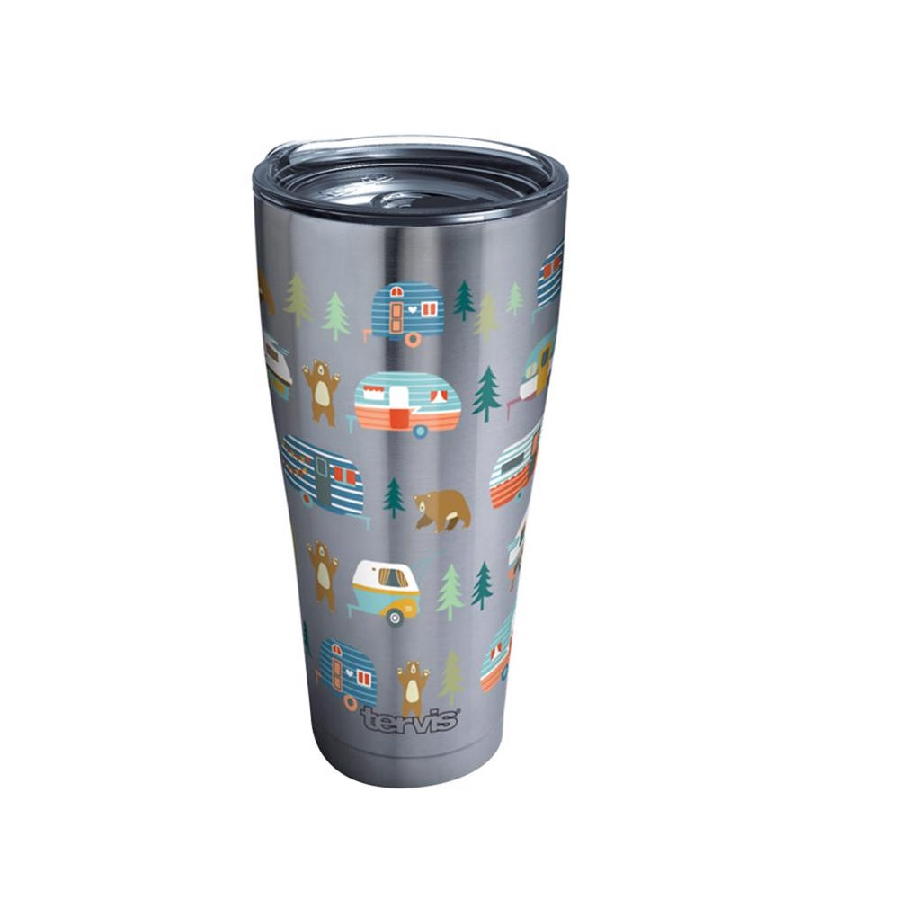 Tervis 1355426 Trailer Bear Double Wall Tumbler, 30 Oz Capacity