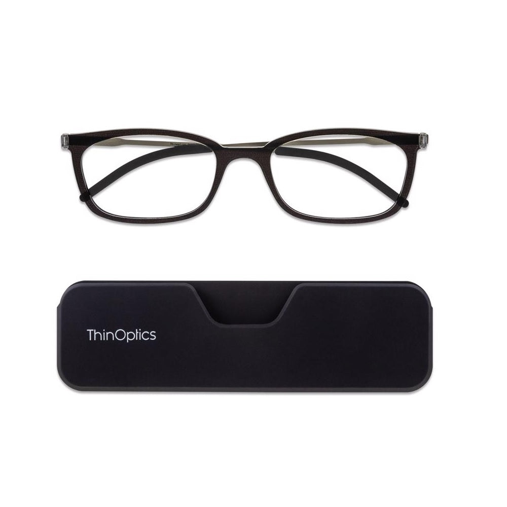 ThinOptics FPCNCT2.0BLACK Always With You Reading Glasses, Black