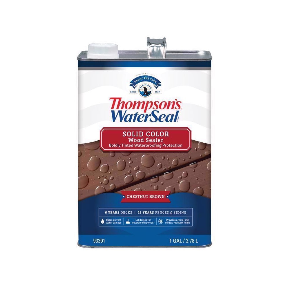 Thompson's WaterSeal TH.093301-16 Wood Sealer Waterproofing Wood Stain and Sealer, 1 Gallon